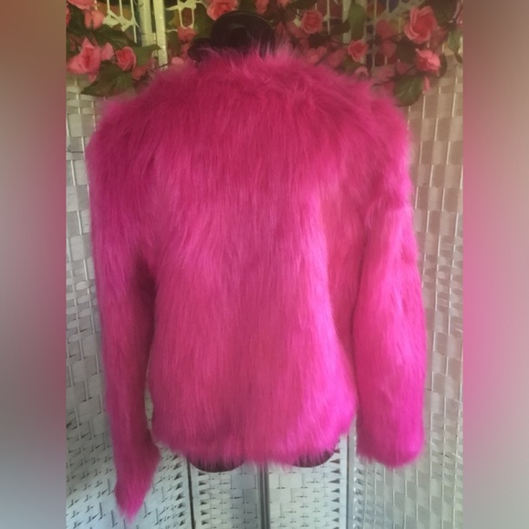 Wenxi Pink Faux Fur Jacket Fuchsia Coat XL 💝 NWT 💖 - Picture 6 of 16